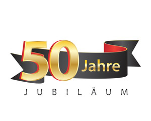 50 jahre jubiläum schwarz logo