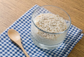Delicious Yoghurt with Porridge Oats in A Cup