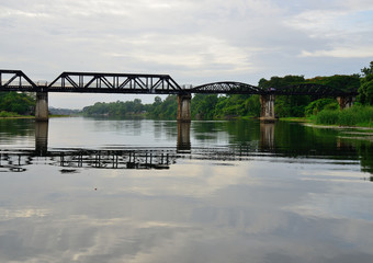 Bridge River Kwai, Kanchanaburi, Thailand.