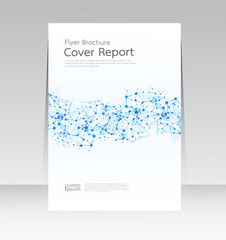 Naklejka premium Vector design for Cover Report Annual Brochure Flyer Poster in A4 size