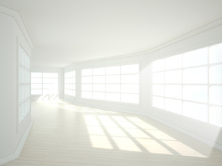3d illustration of empty modern interior