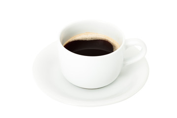 Black coffee cup