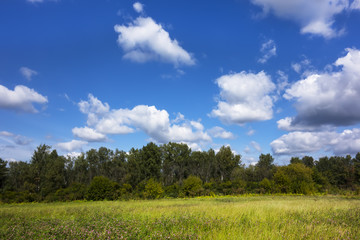 Fototapeta premium Sunny Day in Mamontovka Village