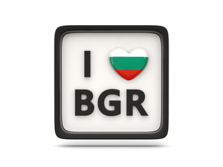 I love bulgaria sign