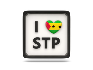 I love sao tome and principe sign