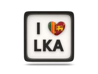 I love sri lanka sign