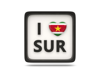 I love suriname sign