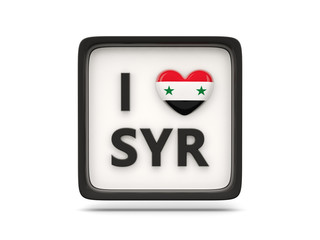 I love syria sign