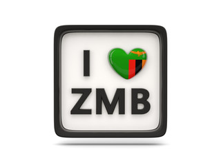 I love zambia sign