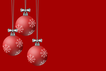 Red Christmas Ornaments 