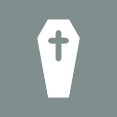 Obraz premium Coffin icon. Halloween icon.