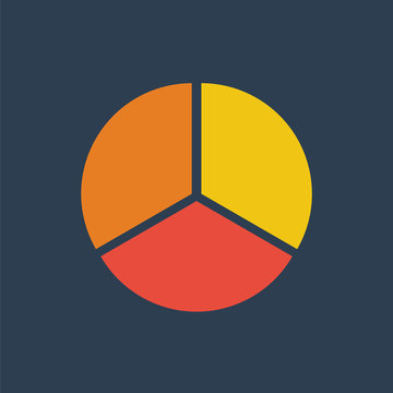 Segment pie chart icon,circle diagram, business icon.