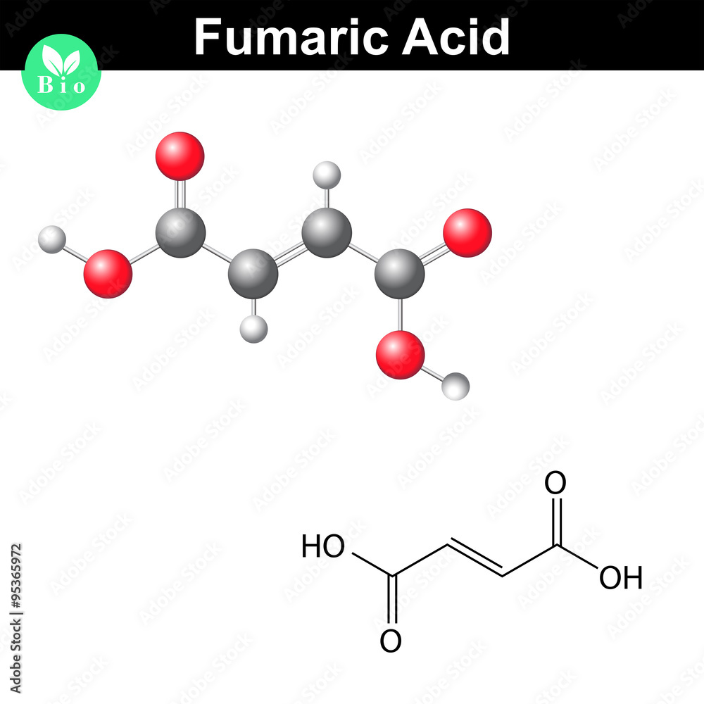 Sticker fumaric acid molecule