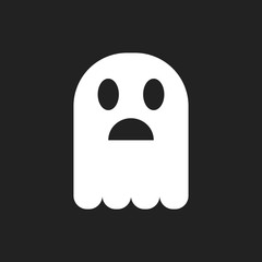 Ghost icon. Halloween icon. Spooky icon.