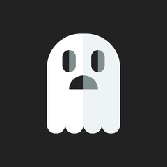 Ghost icon. Halloween icon. Spooky icon.