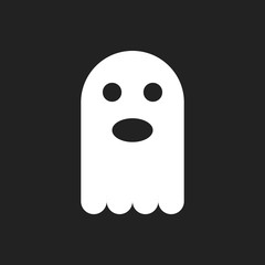 Ghost icon. Halloween icon. Spooky icon.