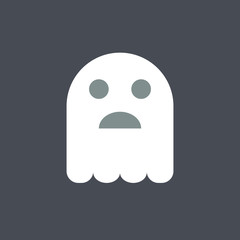 Ghost icon. Halloween icon. Spooky icon.