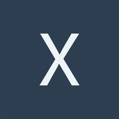 Obraz premium X letter icon. Alphabet icon.