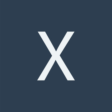 X letter icon. Alphabet icon.