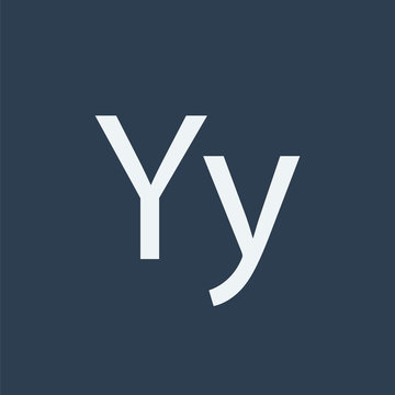 Y letter icon. Alphabet icon.