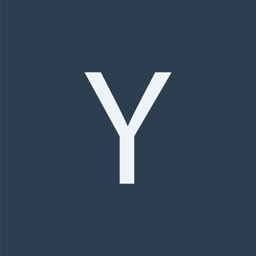 Y letter icon. Alphabet icon.