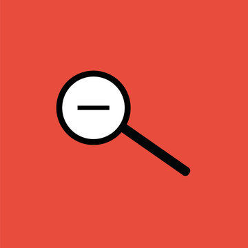 Zoom out icon. Web icon.