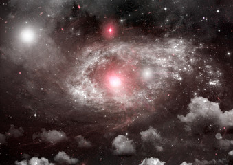 galaxy in a free space