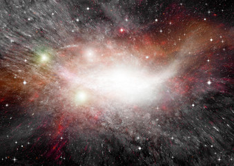 galaxy in a free space