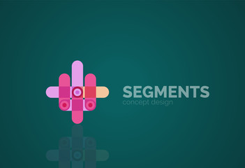 Vector outline minimal abstract geometric logo