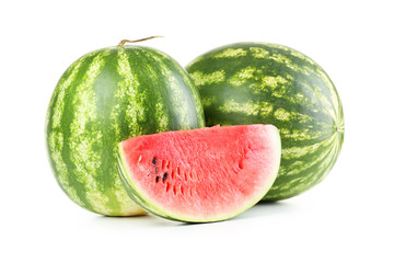 Tasty watermelon isolated on a white