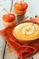 Pumpkin soup-puree