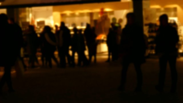 Abendliches Einkaufen