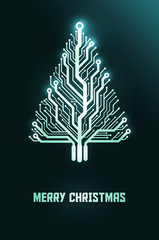 Christmas Card - electrical circuit
