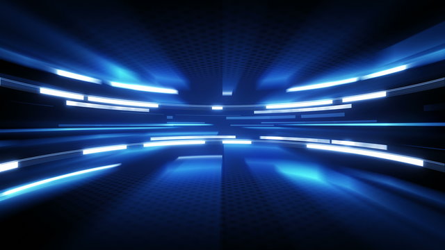 shining blue glow loopable technology background 4k (4096x2304)

