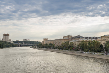 Moscow river embankment. 12 Augast 2013