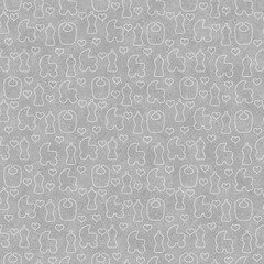 Gray Baby Tile Pattern Repeat Background