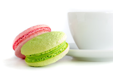 Two macaroons and a cup