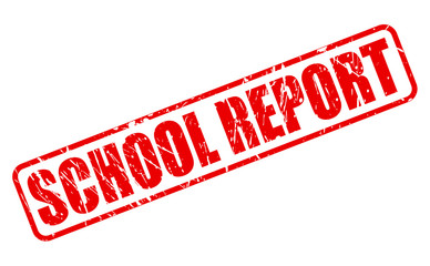 SCHOOL REPORT red stamp text