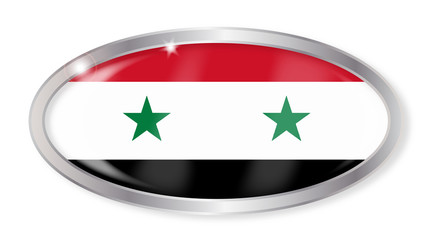 Syria Flag Oval Button