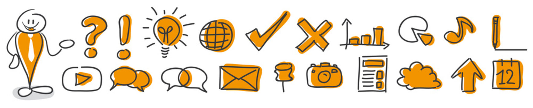 Strichm&auml;nnchen Serie Pumpy / 