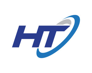 HT Letter Swoosh Media Technology Logo
