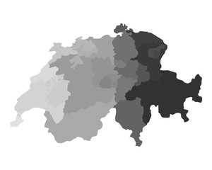 Karte der Schweiz