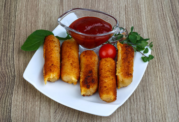 Roasted cheese sticks