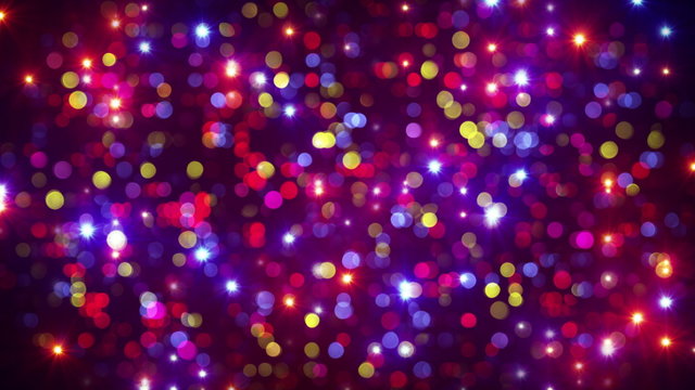 disco party light flashes and bokeh background loop 4k (4096x2304) 
