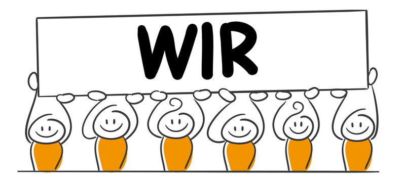 Strichm&auml;nnchen Serie Pumpy / Wir