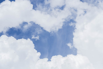 Beautiful of clouds in the blue sky