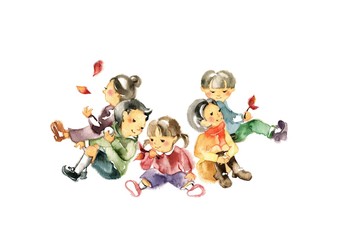 こどもたち　秋〜冬