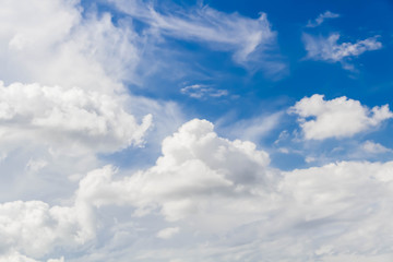 Beautiful of clouds in the blue sky