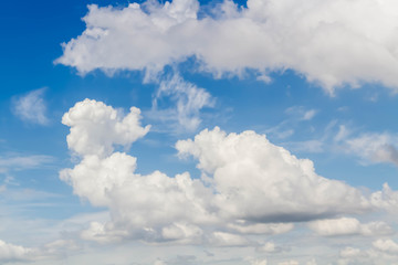 Beautiful of clouds in the blue sky