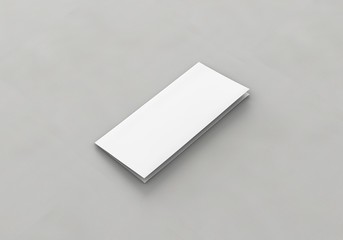 Brosch&uuml;re Folder weiss DIN Lang offen Vorlage